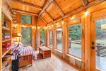 Love Leavenworth welcomes you to this isolated cabin with river access.